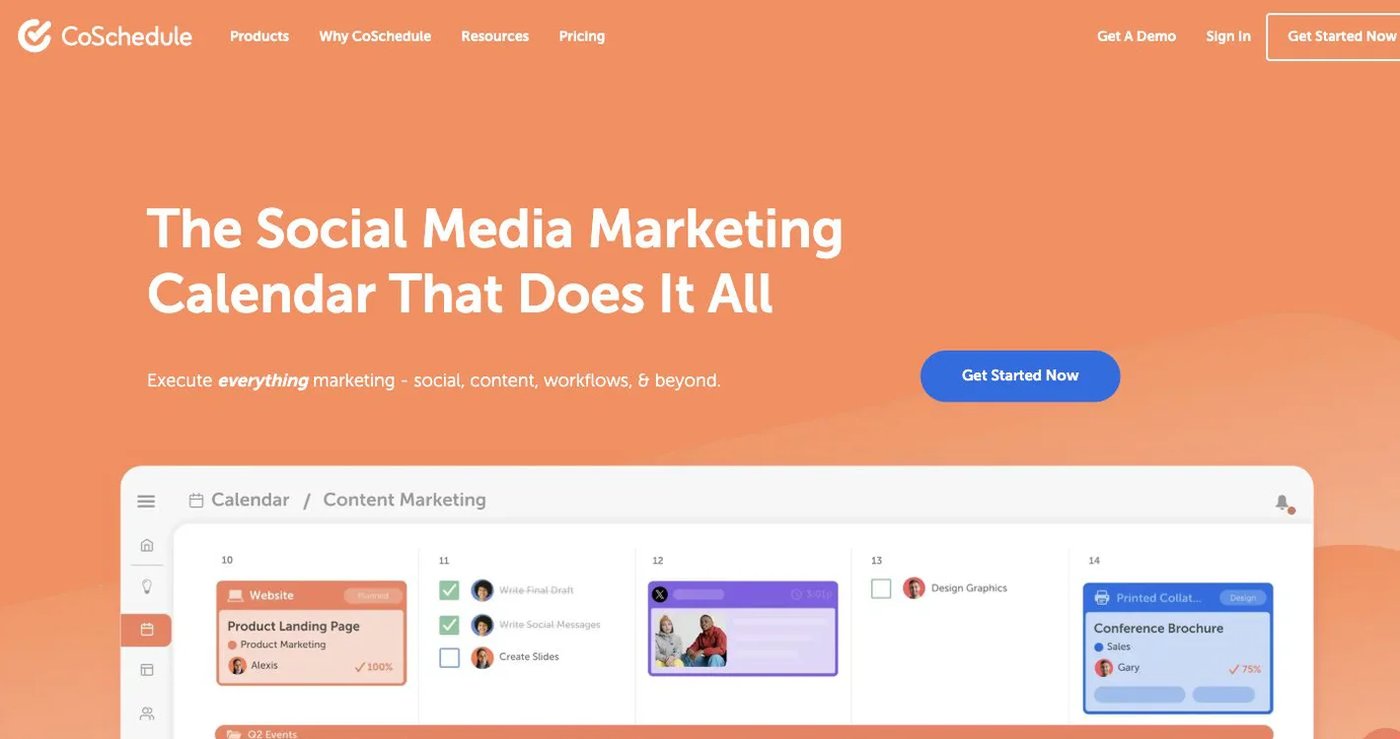 CoSchedule official website