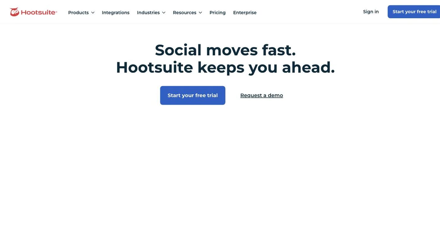 Hootsuite official website