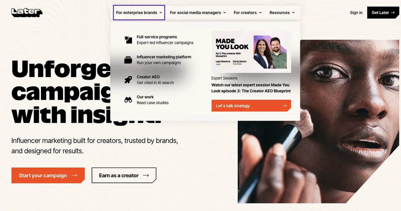 Later official website