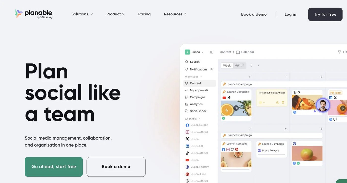 Planable official website