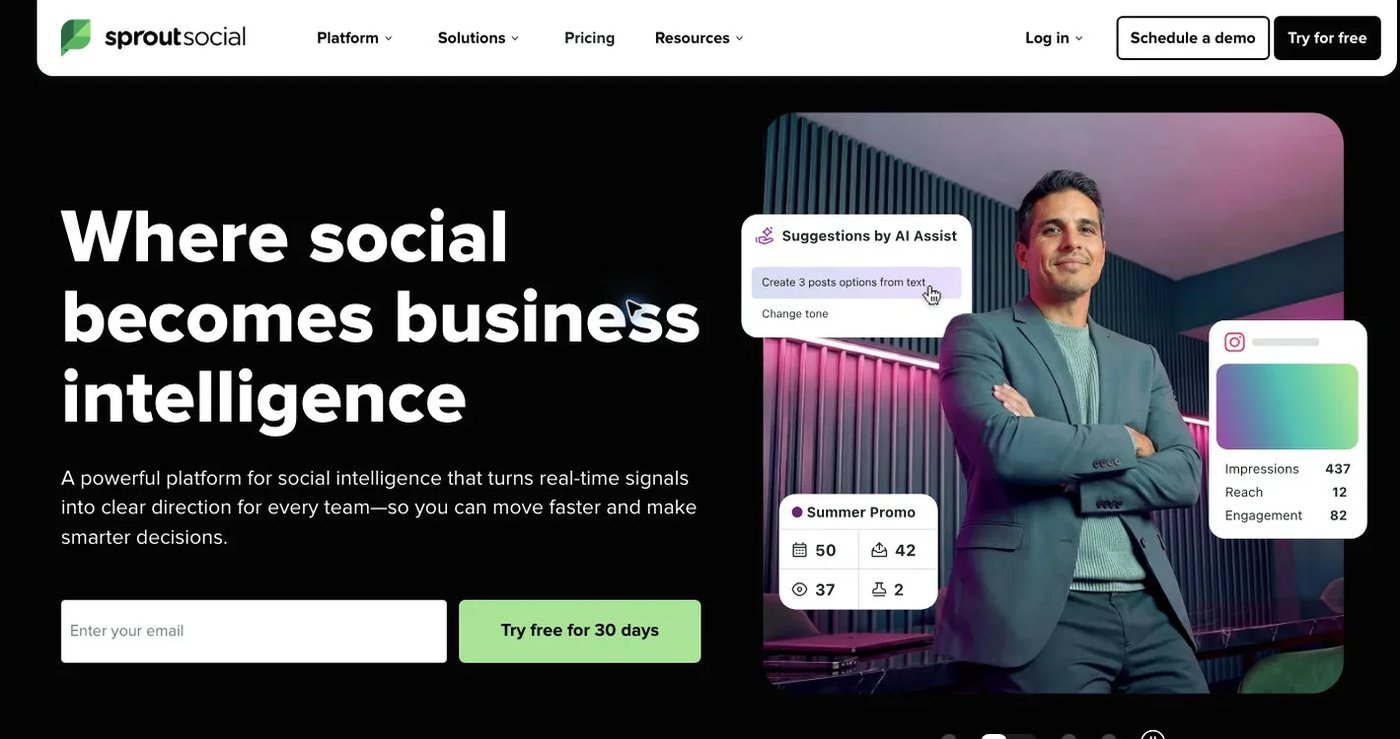 Sprout Social official website