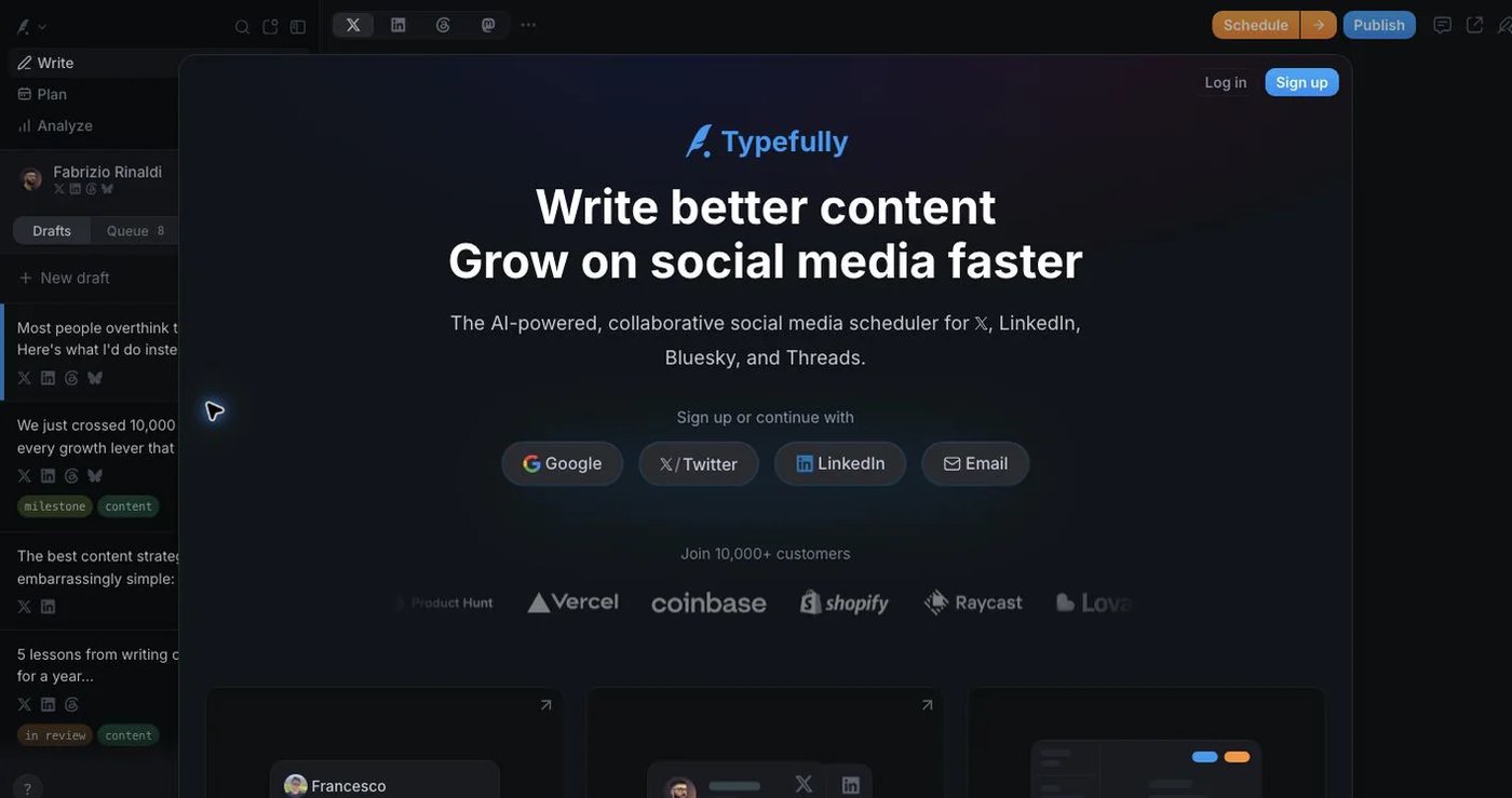 Typefully official website