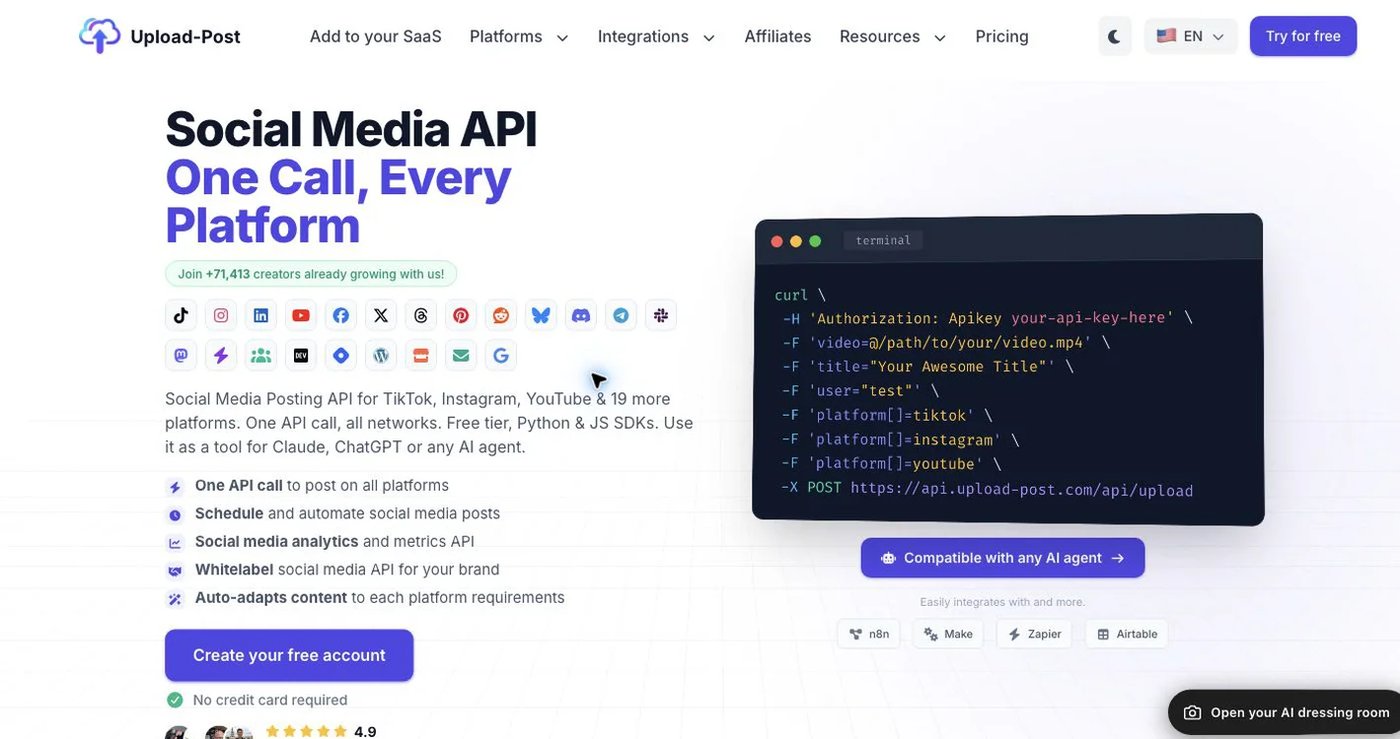 Upload-Post official website