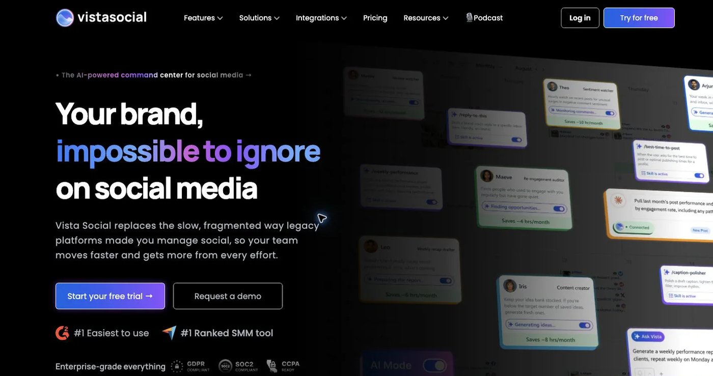 Vista Social official website